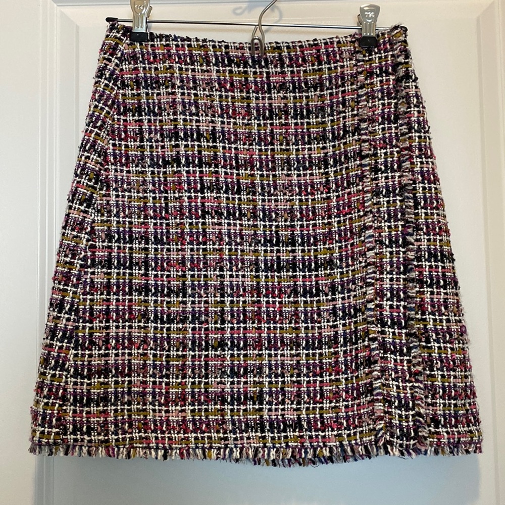 Ann Taylor 00P Tweed Multicolor Skirt 💜💖